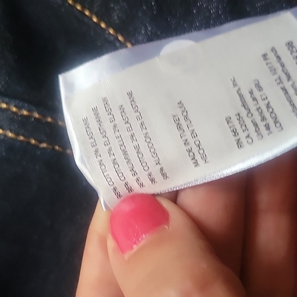 NWT Anthropologie Pilcro The Split Straight Dark Wash Jeans Size 25 or 26 - Picture 11 of 11